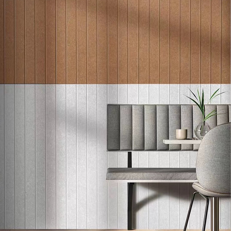 Recycled ECO Material 100% Pet Felt Polyester Fiber Acoustic Panel muta flamma resistens Wall Acoustic Panel Sheet Fabricación