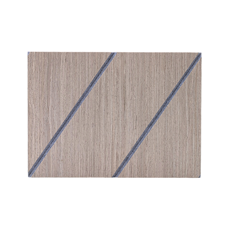 Lignum Veneer Striatum, Polygonale Soni-bibens Wall Panel, applicabilis ad Hotels et Officia
