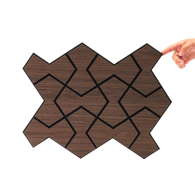 Spesonic Acoustic Wood Veneer Slat Wall Panels pro Muro Interior et Tectum Decor