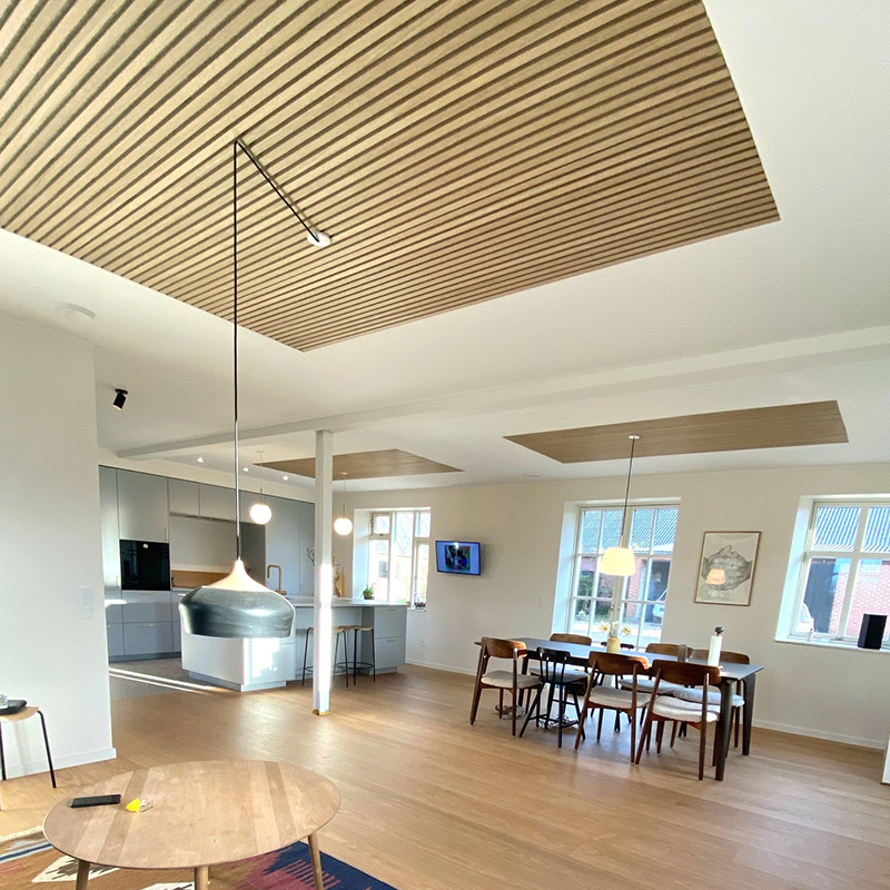 Akupanel Design Wood Acoustic Wall Panels 3D Model Soundproof ligneus Slats pro Domus Hotel schola cinematographico usus hospitalis