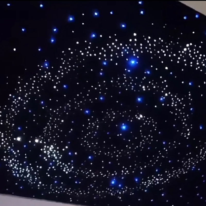 Spesonic Acoustic Fibre Optic Starry Tectum Panel Acoustic Star Ceiling Polyester Fiber Starlight