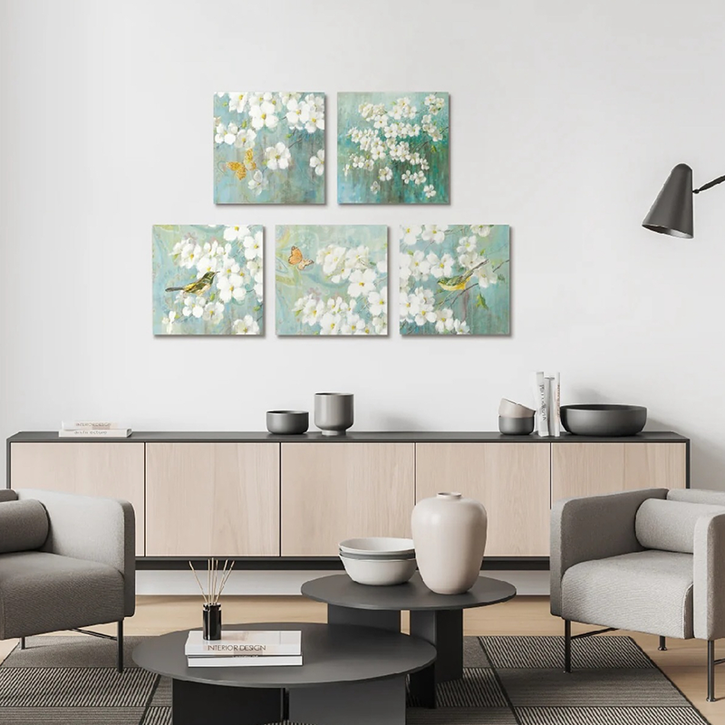 Modern Style Heat Transfer Acoustic Panel Murals - HD, Sound-Absorbing, for Cubiculum/Living Room