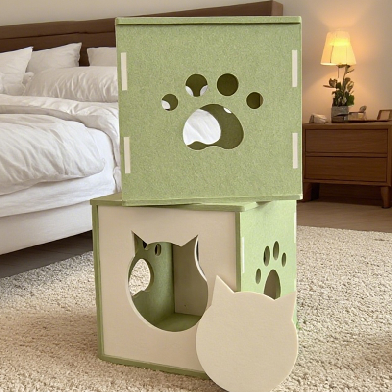 Modern Sound-Absorbing Noise-Reducing Eco-Friendly Cat bed with Acoustic Panels, Easy to Install, Scratch-resistentes Superficies pro Feline Comfort, Materia Non Toxicus, Pet-Friendly Design, Perfect for Quieti Home Environments, Dura Cat Nest Modern Sound-Absorbing Noise-Reducing Eco-Friendly Cat bed with Acoustic Panels, Easy to Install, Scratch-resistentes Superficies pro Feline Comfort, Materia Non Toxicus, Pet-Friendly Design, Perfect for Quieti Home Environments, Dura Cat Nest