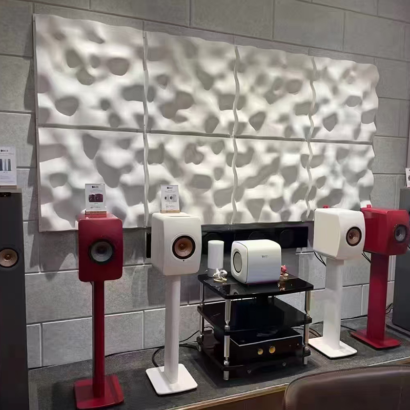 Modern 3D Colorful Acoustic Sound Diffuser Panel Decorative Ceiling Wall Design for Hall Application Graphic Design Available