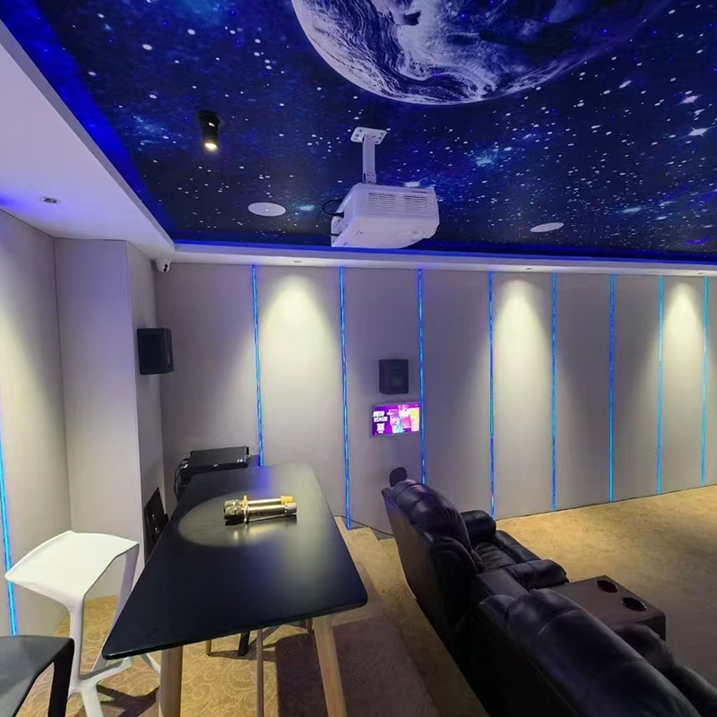 Interior consilium cum involutis fabricae sonis tabellis muris imbutis, ad hotels idoneus